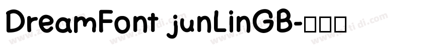 DreamFont junLinGB字体转换